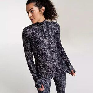 NWT CALIA Cold Dash Quarter Zip Grey Running Jacket